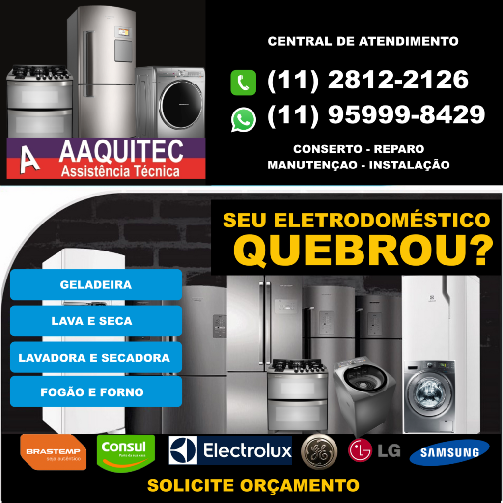 Aaquitec Assistência Técnica de Eletrodomésticos – Geladeira – Lavadora ...