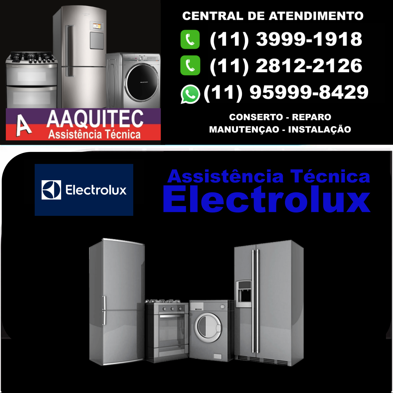 Assistência Técnica Electrolux – Aaquitec Brastemp – Electrolux ...